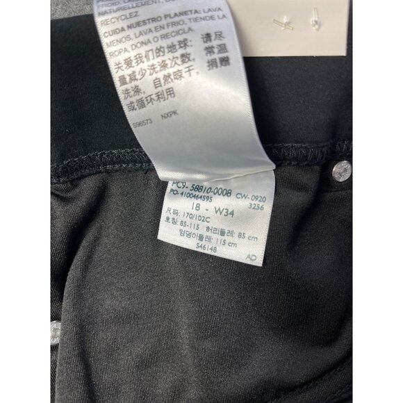 Levis Womens Signature Simply Stretch Pull-On Super Skinny Jeans Size 18 W34 Bla - Picture 4 of 7
